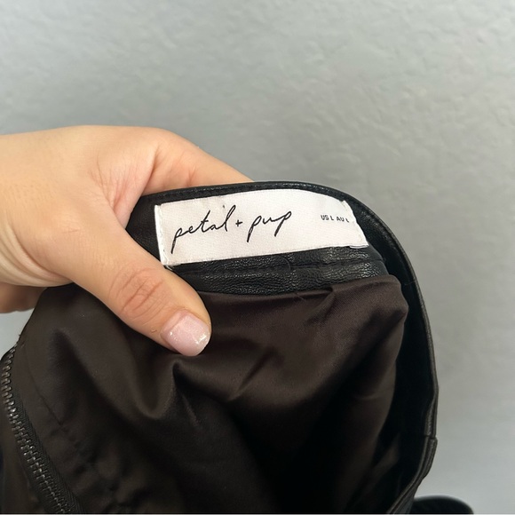 Petal and Pup Vegan Leather Mini Skirt - Picture 8 of 9